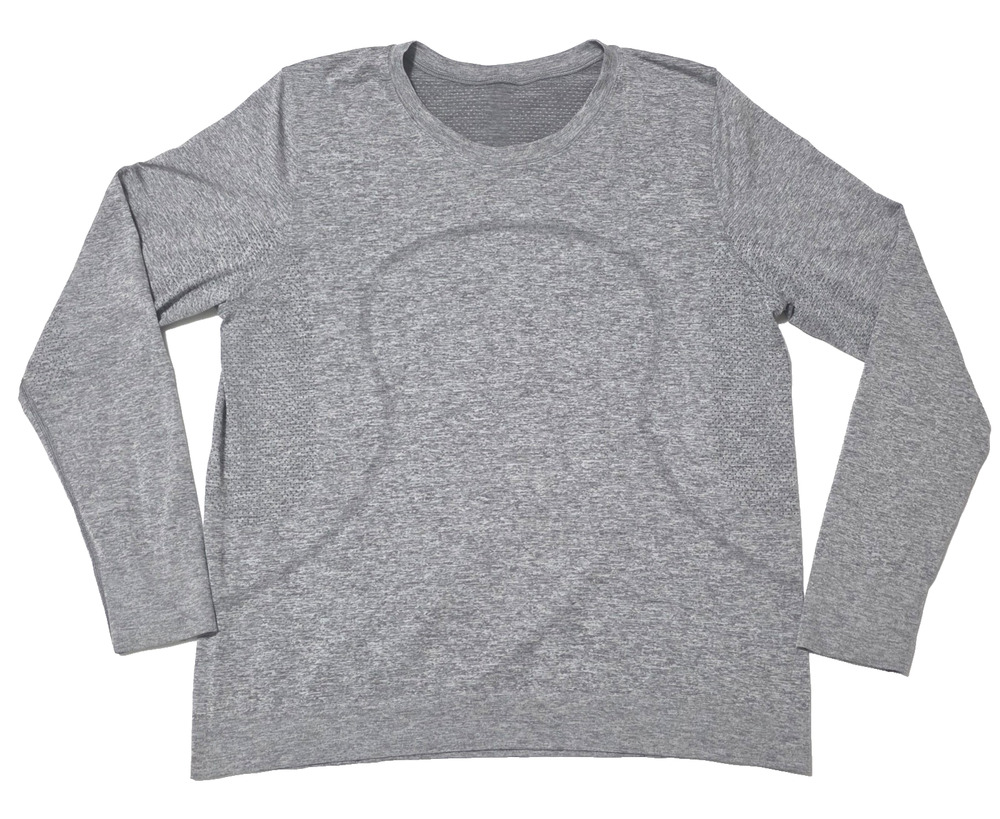 Lululemon Men's Metal Vent Tech Long Sleeve Shirt Heathered Grey Size Large